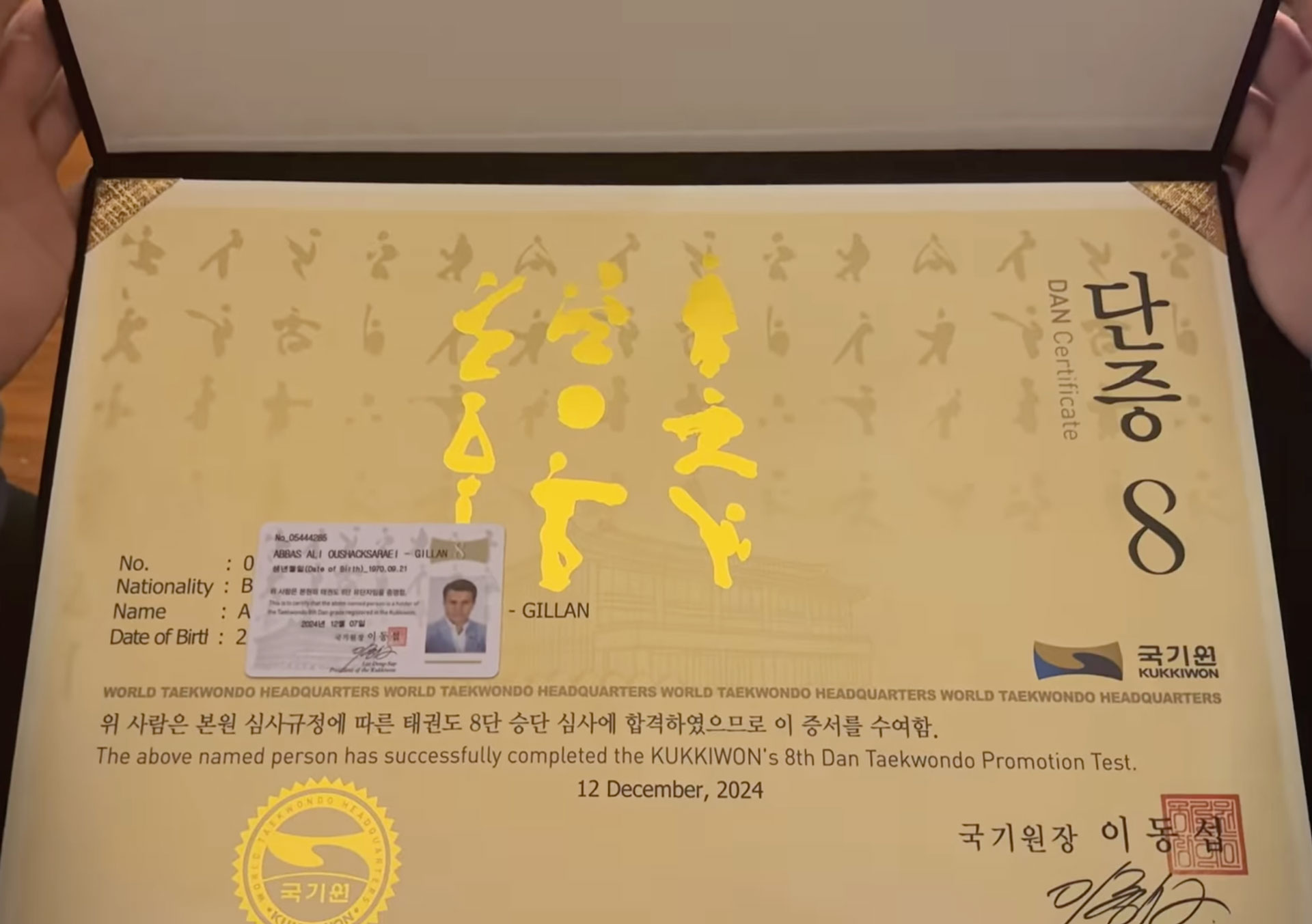 Celebrating Grand Master Ali O. Saraei’s 8th Dan Promotion - Koryo ...